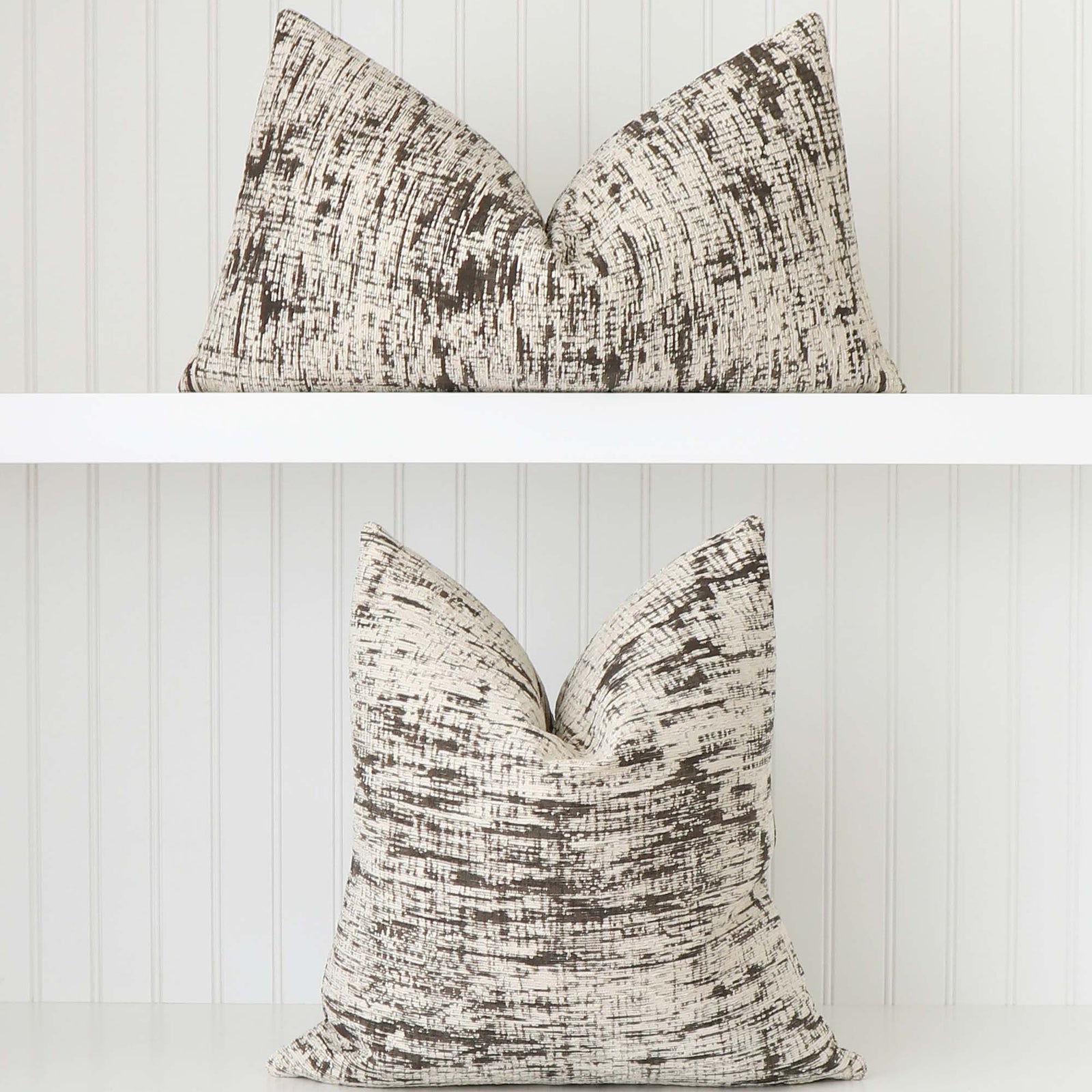 Kelly Wearstler Kravet Whisk Light Shadow Textured Designer Throw Pillow Cover Available in Square and Lumbar Sizes
