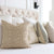Kelly Wearstler LeeJofa Alabaster Stripe Bouclé Designer Throw Pillow Cover with Coordinating Throw Pillows