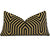 Schumacher Vanderbilt Velvet Tortoise Black Gold Cut Velvet Designer Luxury Decorative Lumbar Throw Pillow Cover