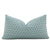 Thibaut Cobblestone Seaglass Blue Performance Textured Designer Decorative Chevron Lumbar Throw Pillow Cover