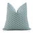Thibaut Cobblestone Seaglass Blue Performance Textured Designer Decorative Chevron Throw Pillow Cover