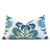 Thibaut Tybee Tree Blue and Green Floral Block Print Designer Linen Decorative Lumbar Throw Pillow Cover