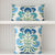 Thibaut Tybee Tree Blue and Green Floral Block Print Designer Linen Decorative Throw Pillow Cover