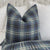 Scalamandre Twiggy Blue Touch Checkered Woven Jacquard Designer Luxury Throw Pillow Cover Product Video