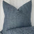 Kelly Wearstler LeeJofa Dadami Marlin Cobalt Denim Blue Woven Linen Striped Designer Throw Pillow Cover Product Video