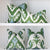 Thibaut Indies Ikat Green Large Scale Bold Graphic Designer Decorative Throw Pillow Cover Available in Square and Lumbar Sizes