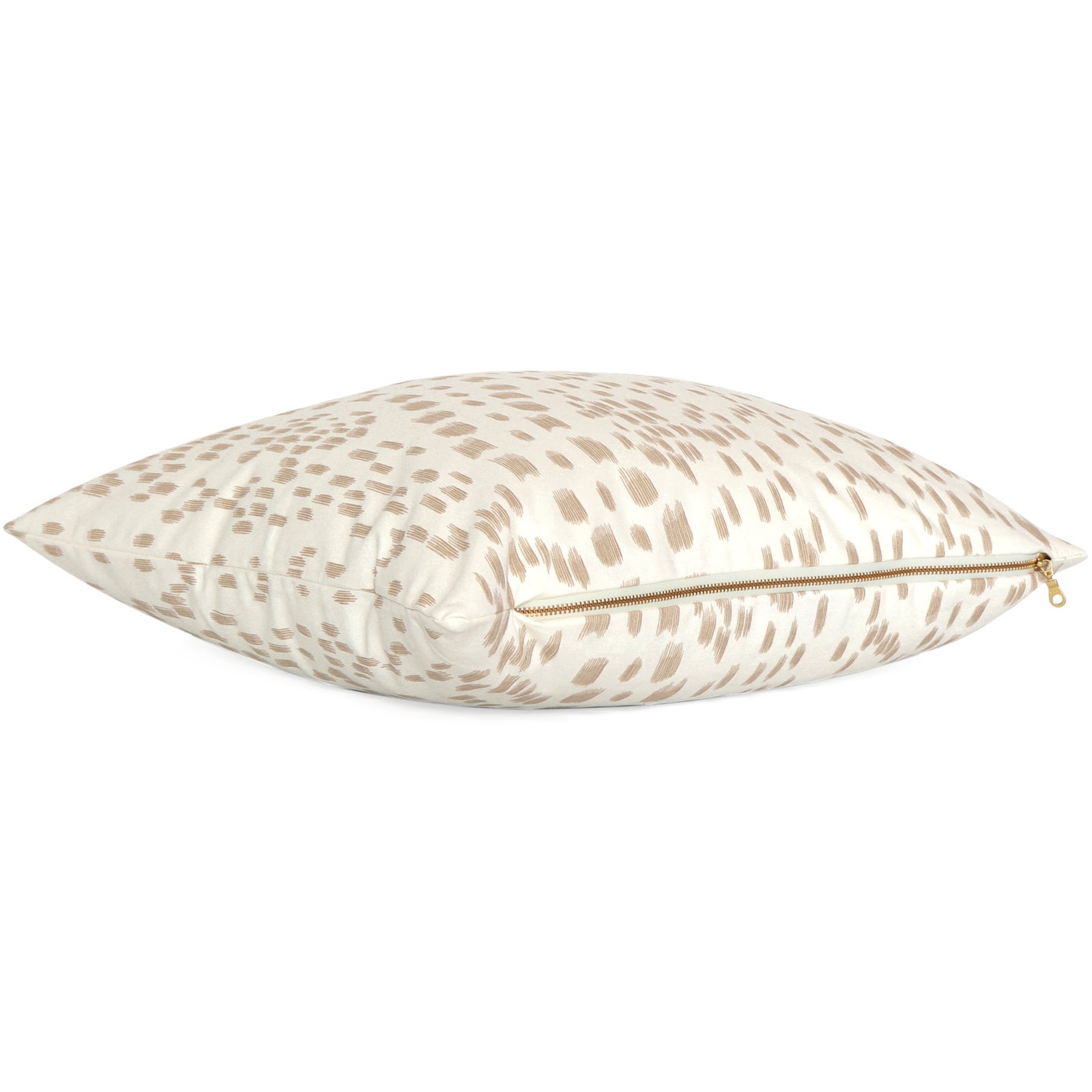 Brunschwig Fils Les Touches Sand Throw Pillow Cover with Zipper