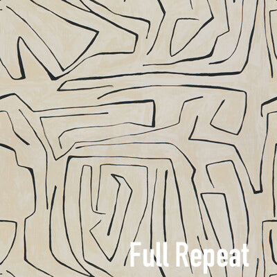 Graffito Linen Pillow Cover