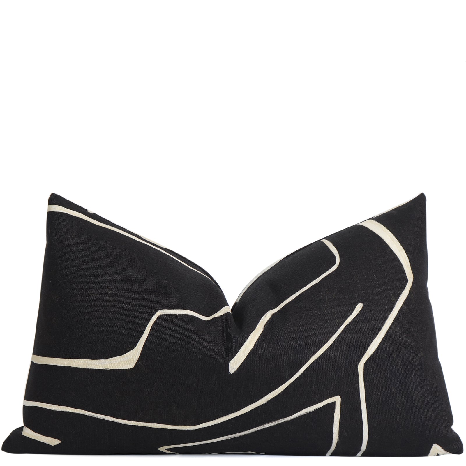 Kelly Wearstler Graffito Onyx Lumbar Throw Pillow Cover