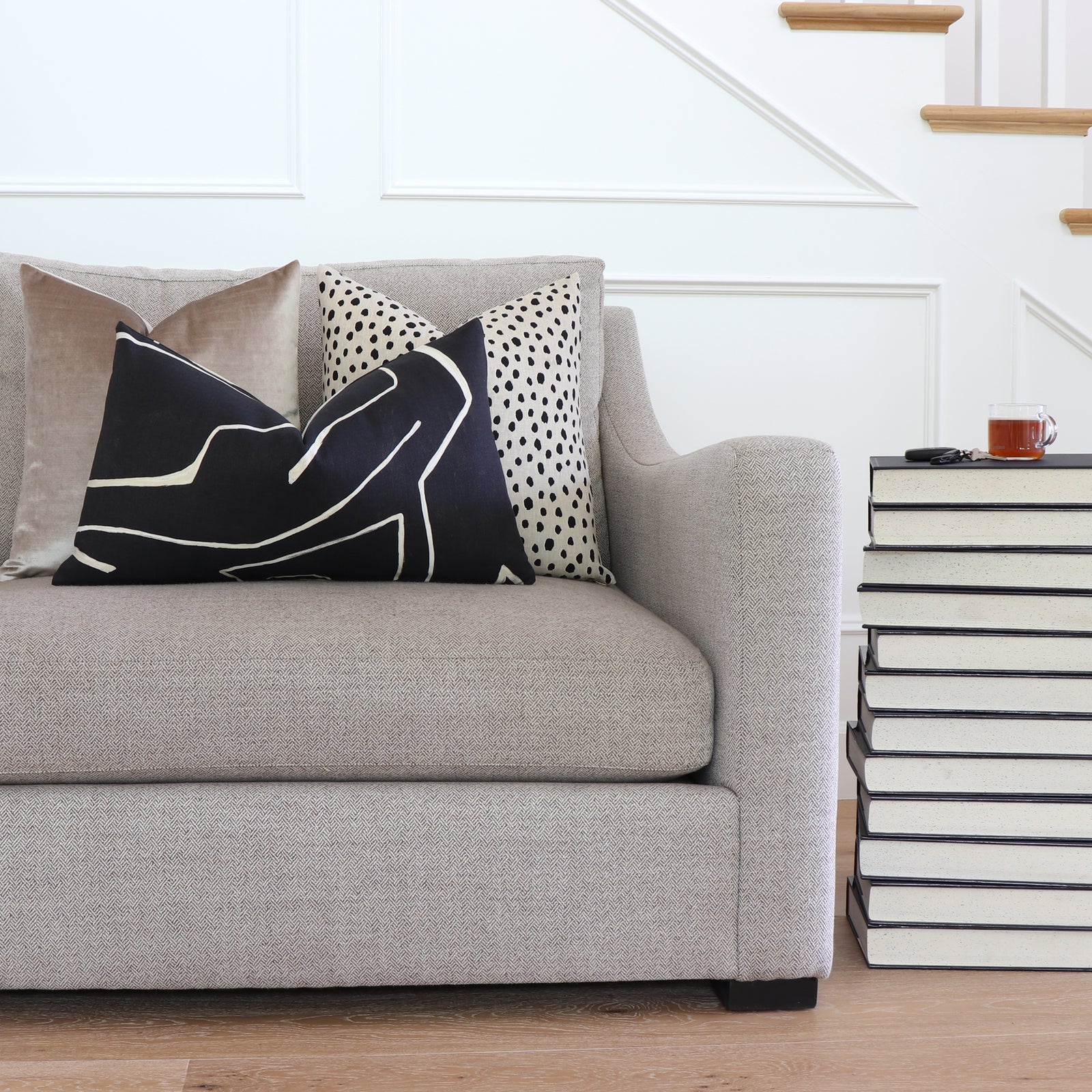 Kelly Wearstler Graffito Onyx Throw Pillow Cover with Matching Pillows