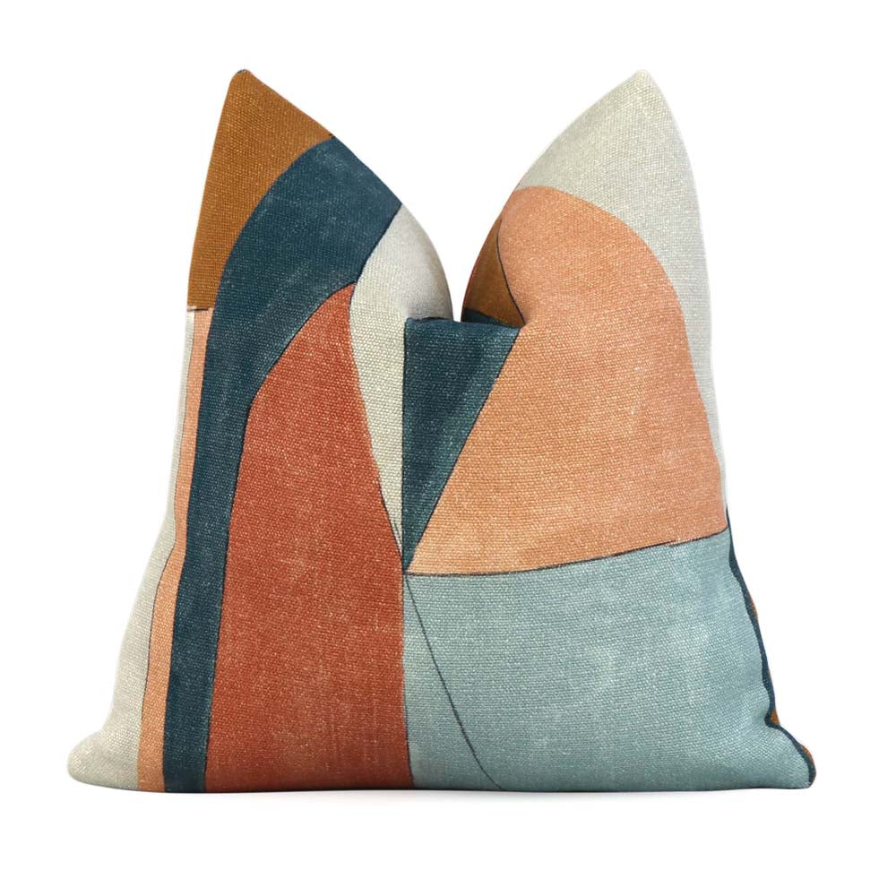 Kelly Wearstler District Apricot Designer Throw Pillow Cover