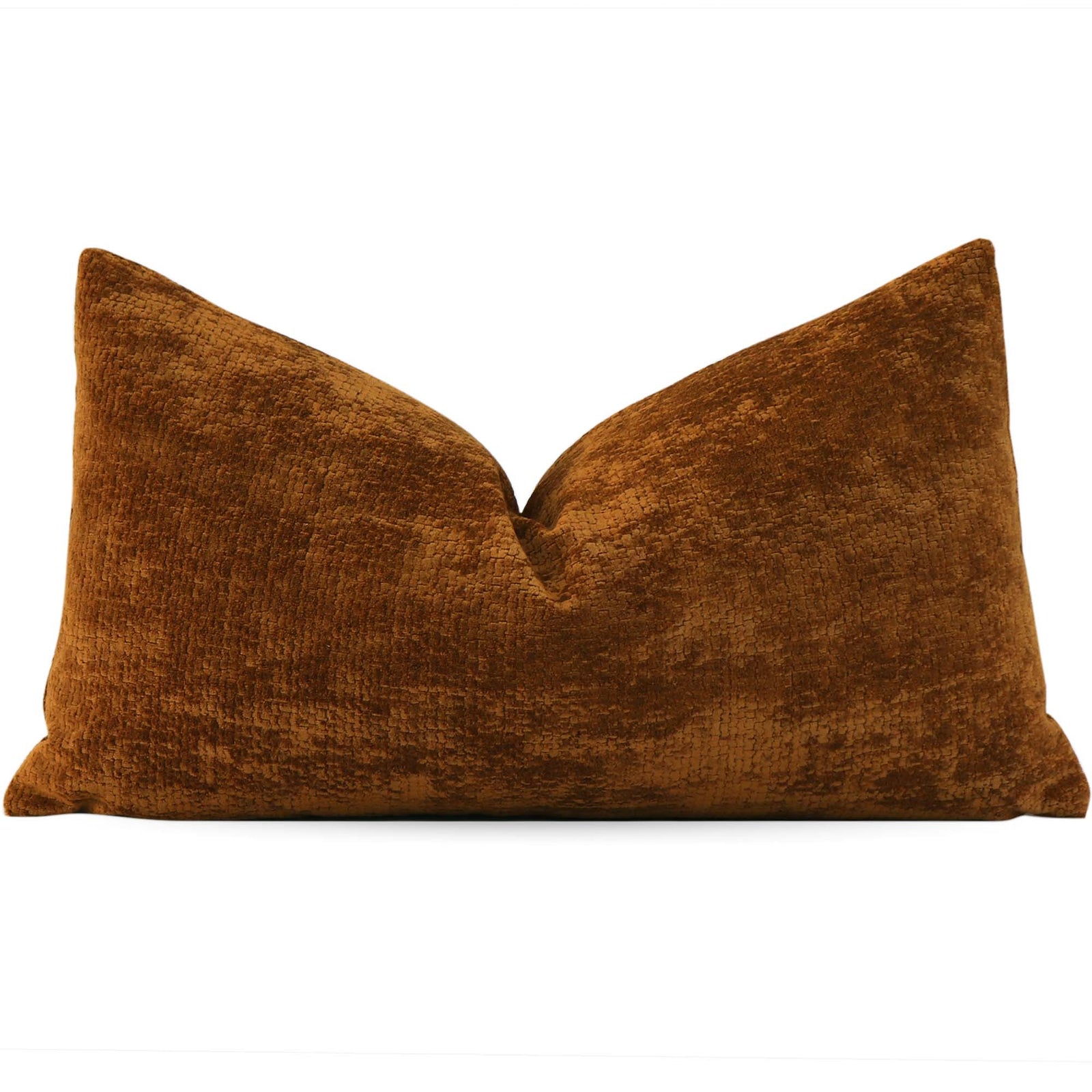 Kelly Wearstler Lee Jofa Rebus Blaze Brick Red Designer Velvet Lumbar Throw Pillow Cover