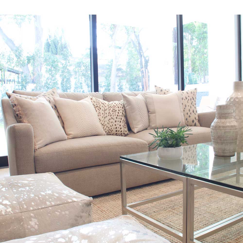 Les Touches Tan Pillow Cover Lifestyle 1