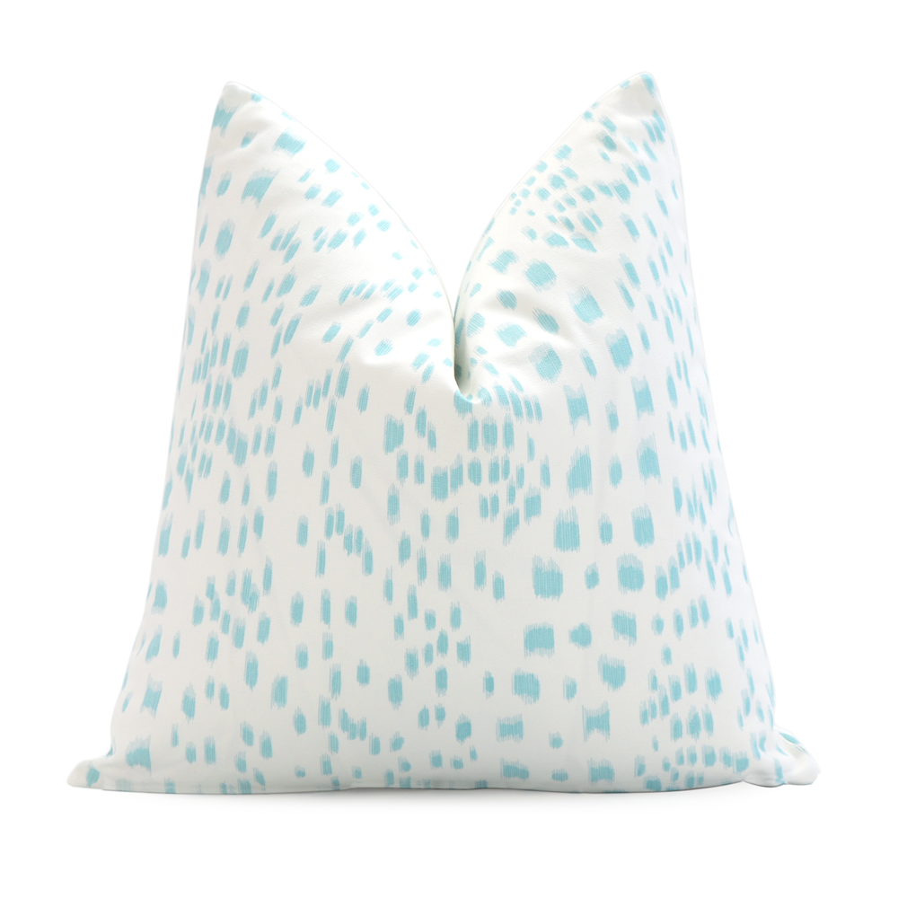 Les Touches Pool Light Blue Throw Pillow Cover