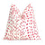 Front View Les Touches Pink Throw Pillow