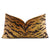 Scalamandre Tigre Silk Velvet Gold Animal Print Luxury Decorative Designer Lumbar Throw Pillow Cover