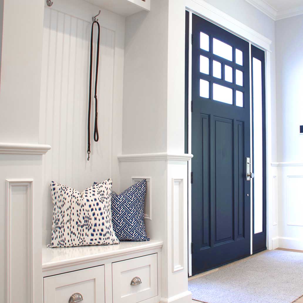 Les Touches Blue Pillow Cover