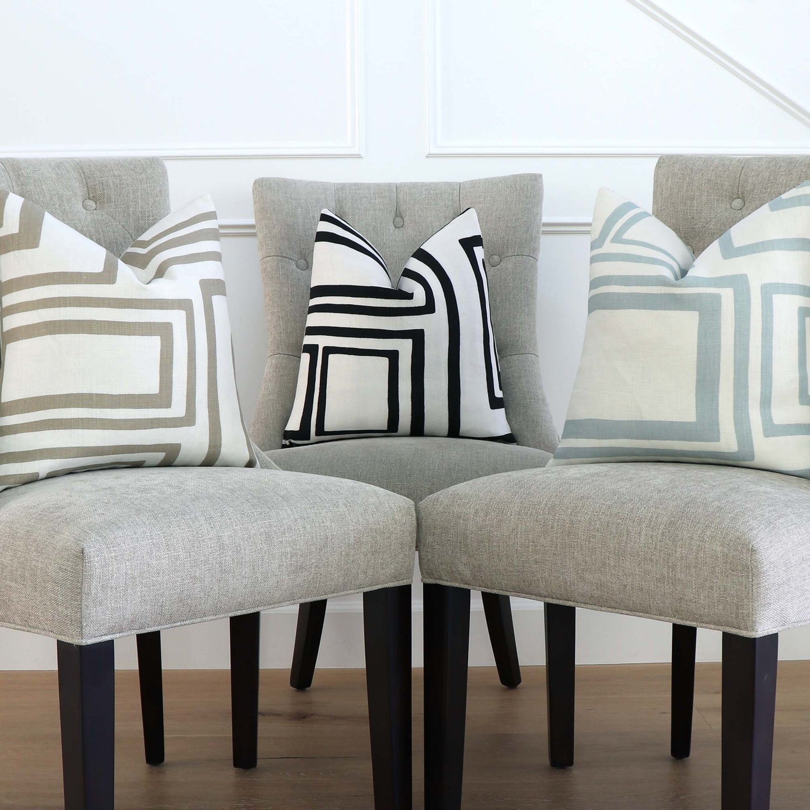 Schumacher Large Open Boxes Designer Throw Pillow Covers