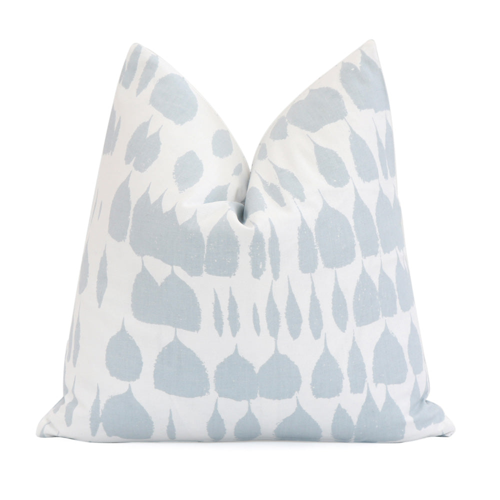 Schumacher Queen of Spain Sky Blue Throw Pillow Cover