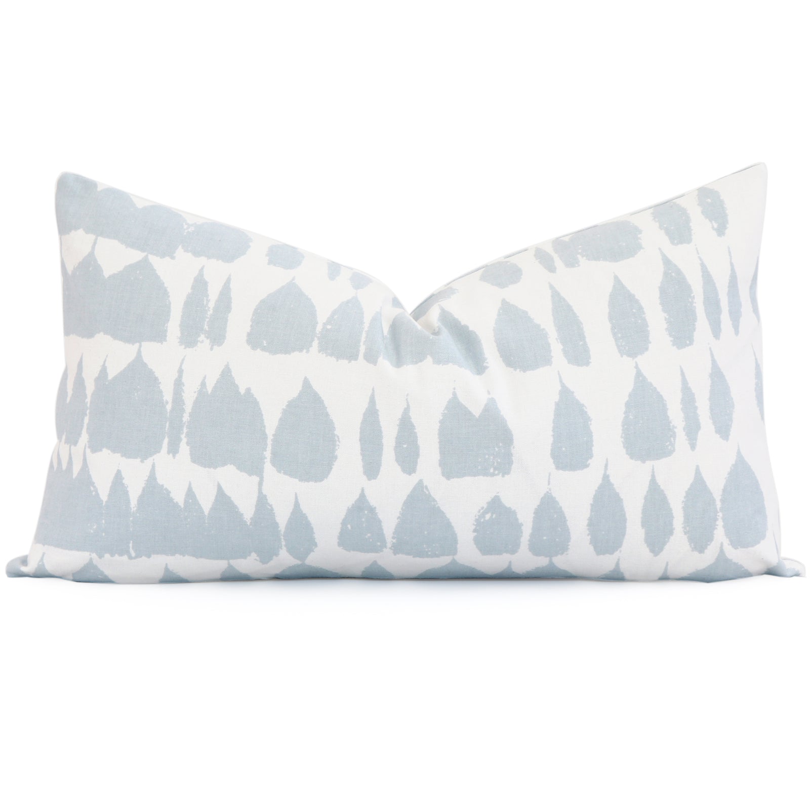 Schumacher Queen of Spain Sky Blue Lumbar Throw Pillow Cover