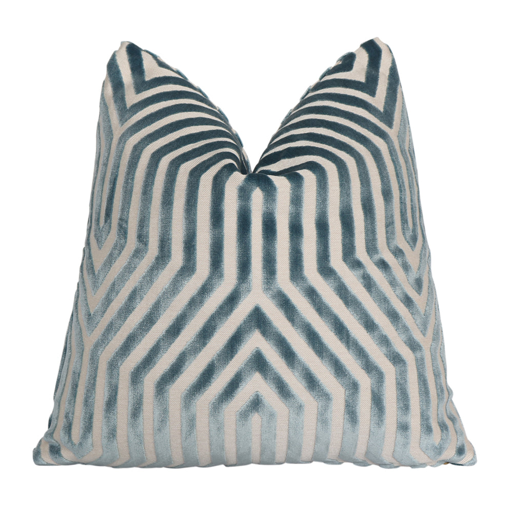 Vanderbilt Marine Velvet Pillow Cover