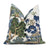 Thibaut Asian Scenic Blue and Green Chinoiserie Designer Luxury Decorative Throw Pillow Cover