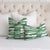 Thibaut Ischia Stripe Emerald Green and White Designer Throw  Pillow Cover