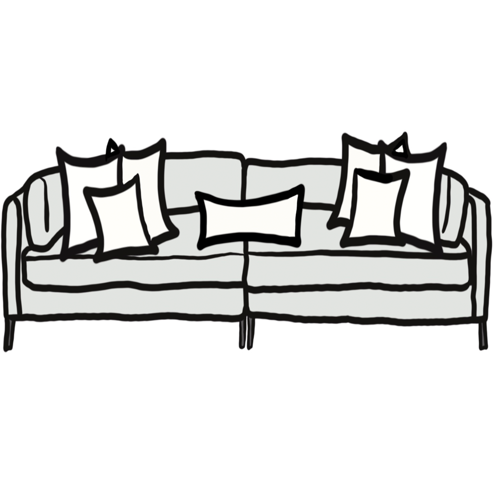 Pillow Size Guide For Deep Sofa