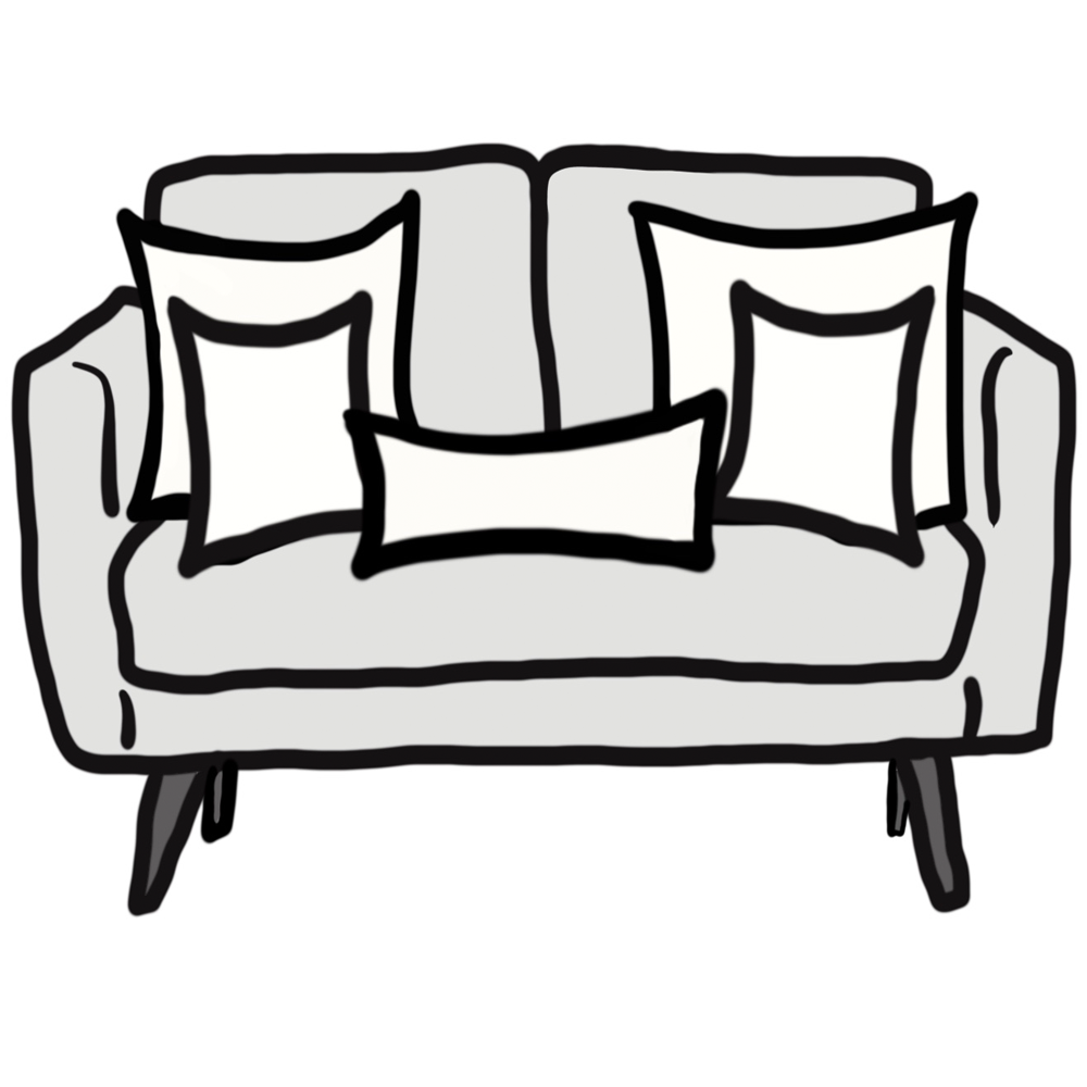 Pillow Size Guide for Loveseat Chloe & Olive