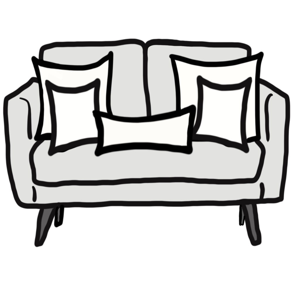 Pillow Size Guide for Loveseat