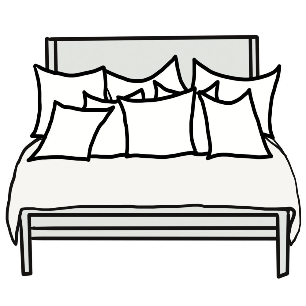 Pillow Size Guide For Queen Beds