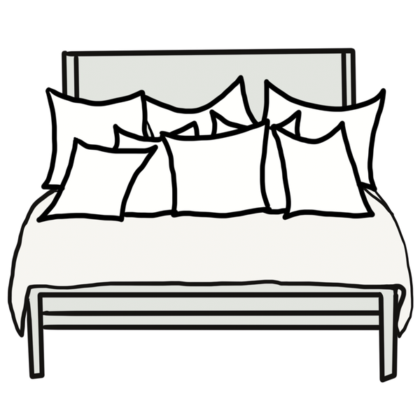 Pillow Size Guide For Queen Beds Chloe & Olive