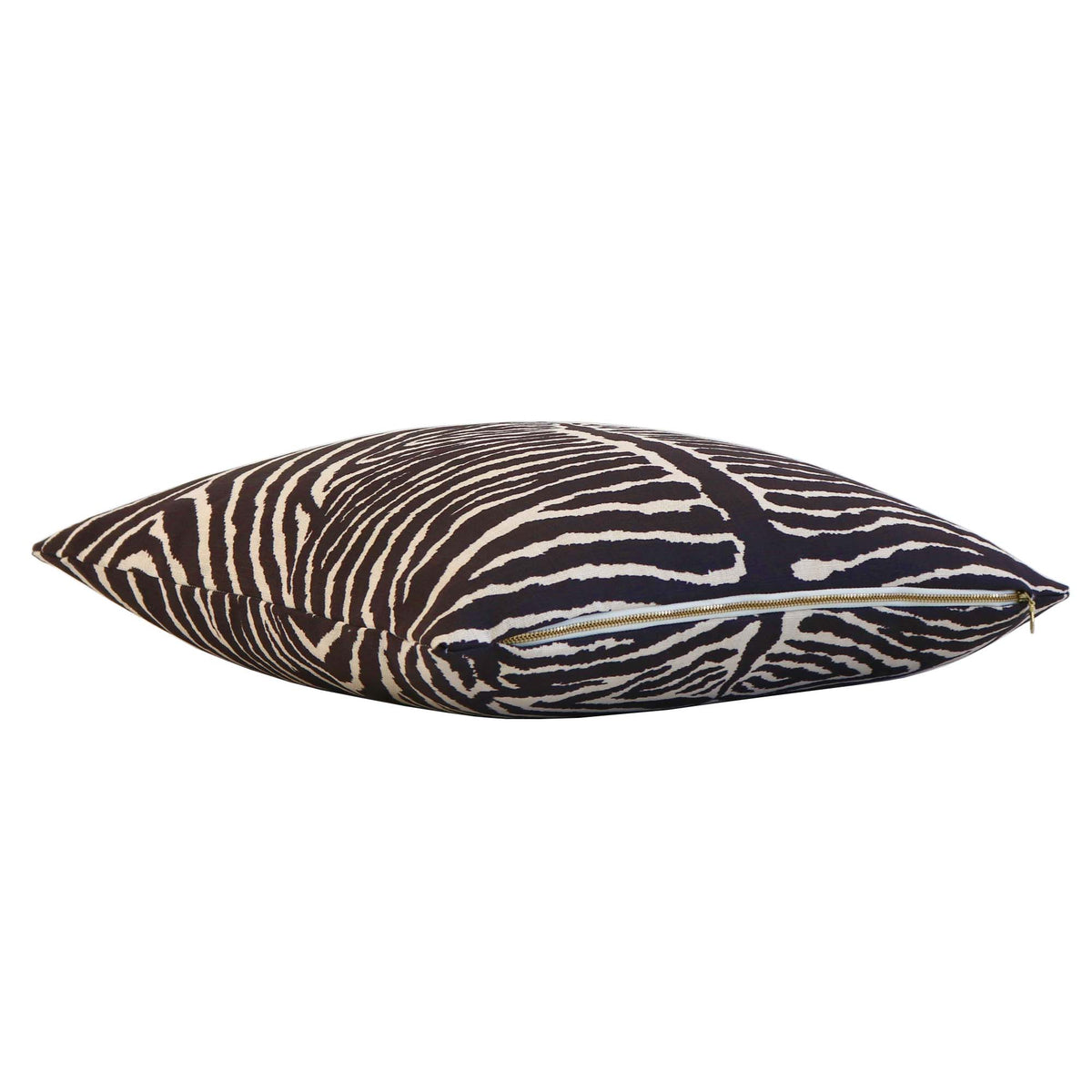 Le Zebre Charcoal Brown Pillow Cover