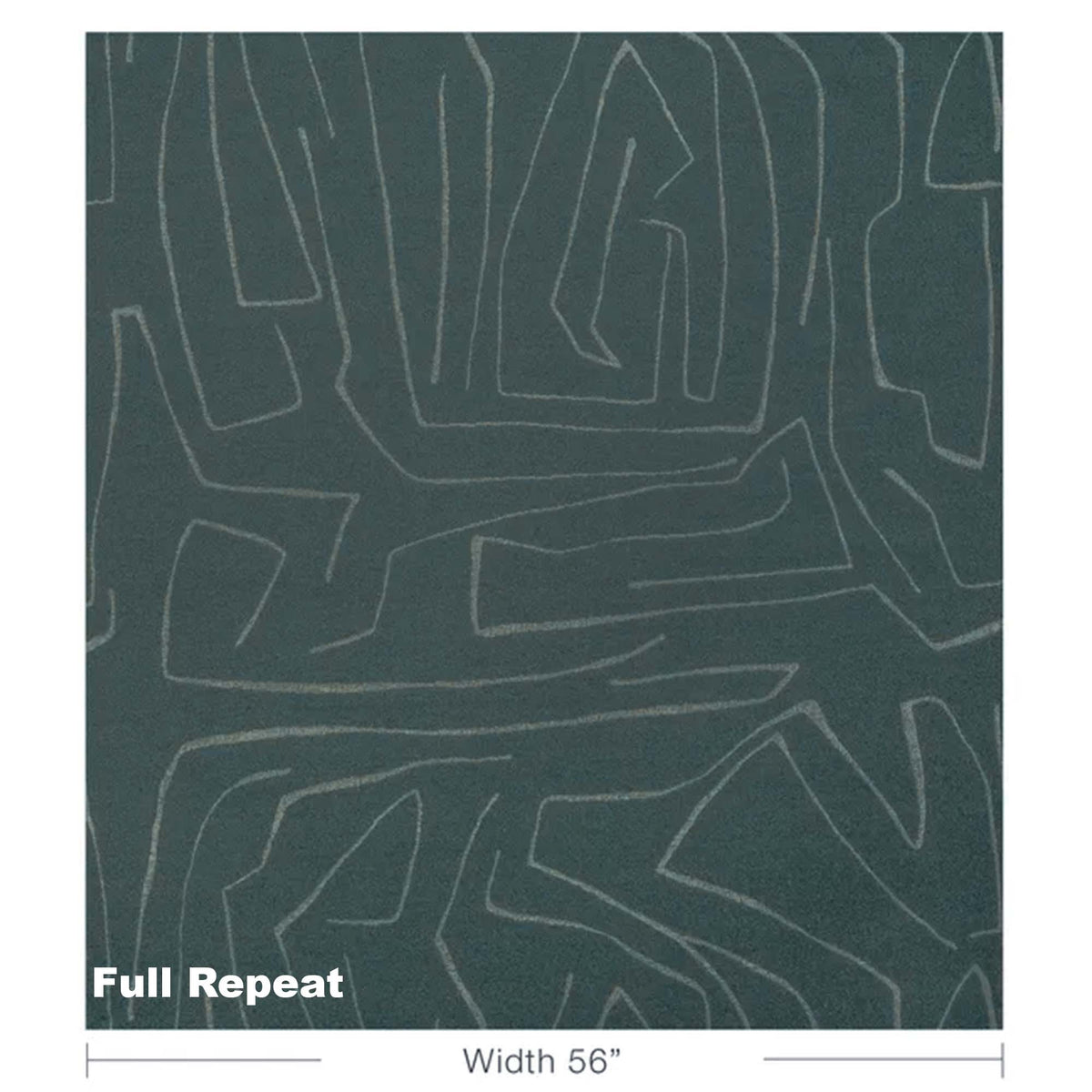 Kelly Wearstler Graffito Bouclé Teal Fabric Repeat