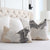 Kelly Wearstler Cascadia Basalt Tan Black Modern Chinoiserie Designer Luxury Decorative Throw Pillow Cover in Bedroom