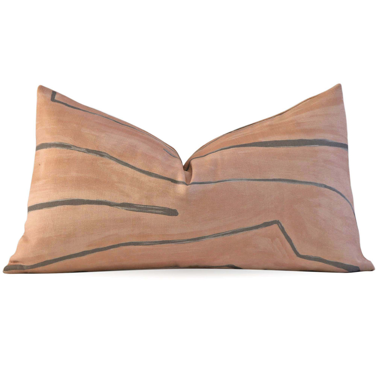 Kelly Wearstler Graffito Rosa Pink Designer Lumbar Throw Pillow Cover