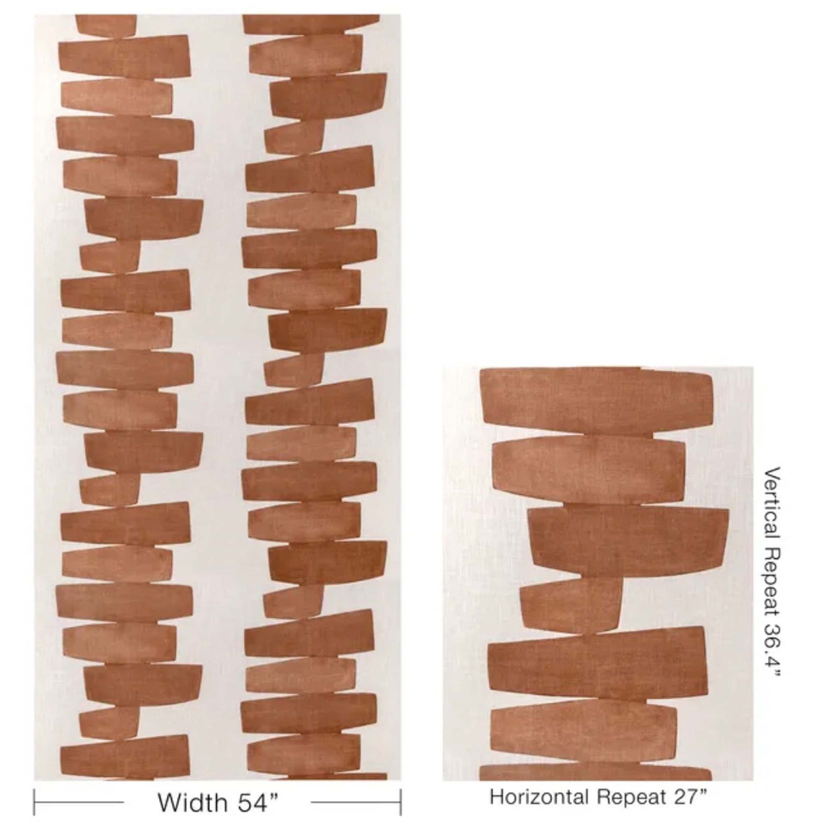 Kravet Couture Art District Stacked Clay Graphic Designer Luxury Decorative Throw Pillow Cover Pattern Repeat