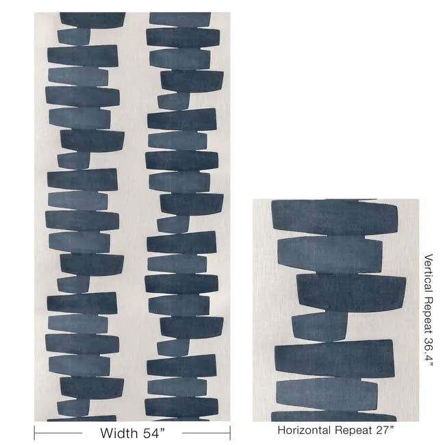 Stacked Indigo Pillow Cover