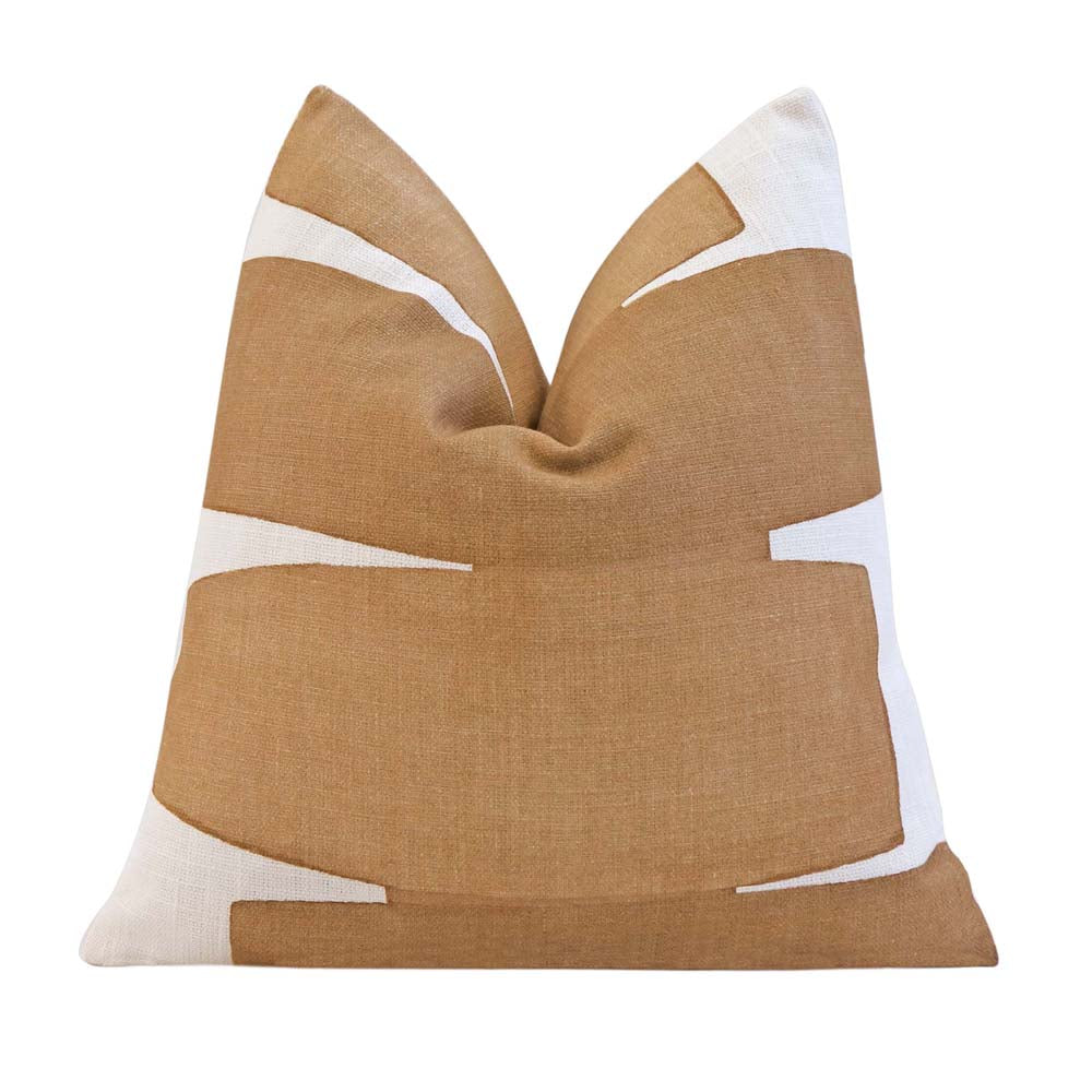 Kravet Couture Art District Stacked Saffron Graphic Designer Throw Pillow Cover