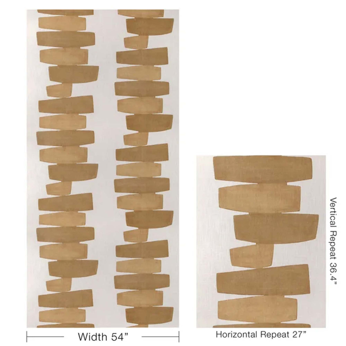 Kravet Couture Art District Stacked Saffron Graphic Designer Throw Pillow Cover Pattern Repeat 