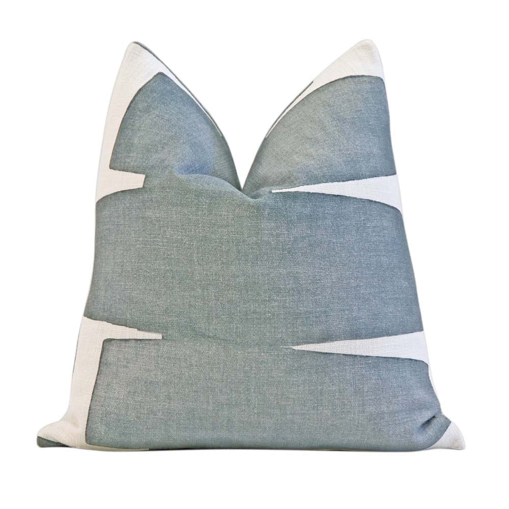 Kravet Couture Art District Stacked Slate Graphic Luxury Designer Throw Pillow Cover