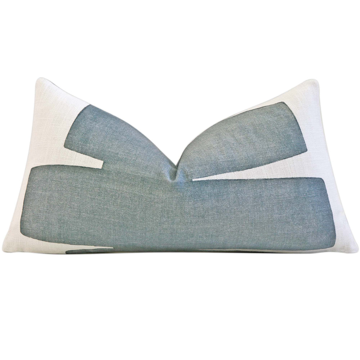 Kravet Couture Art District Stacked Slate Graphic Luxury Designer Lumbar Throw Pillow Cover