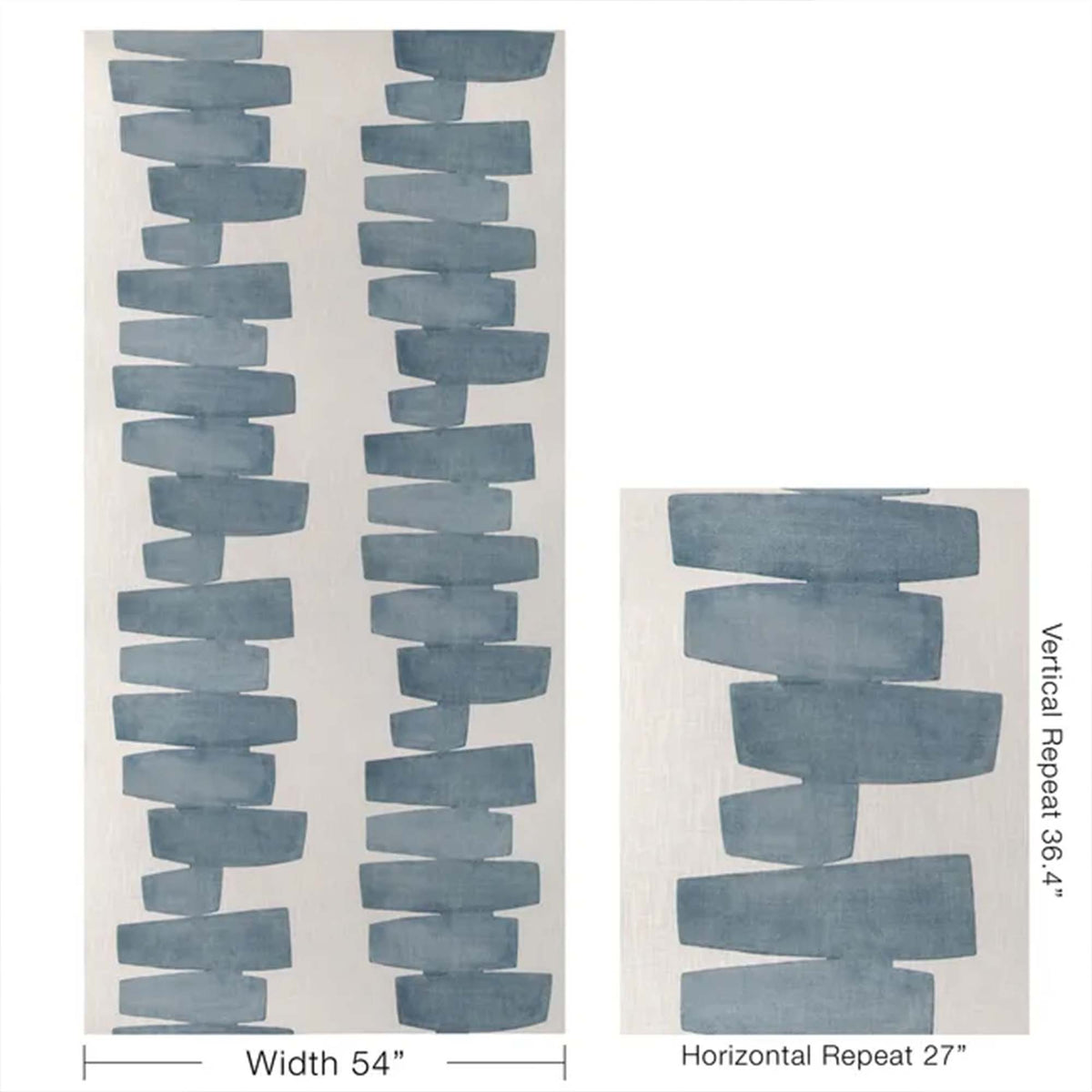 Kravet Couture Art District Stacked Slate Graphic Pattern Repeat