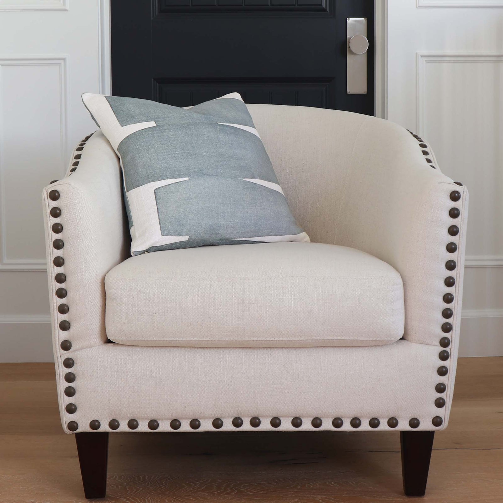 Kravet Couture Art District Stacked Slate Graphic Luxury Designer Throw Pillow Cover