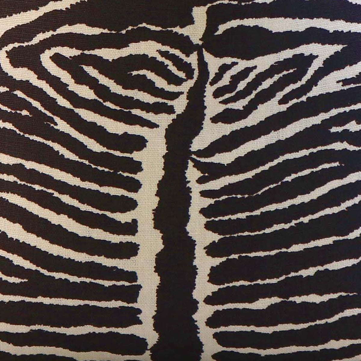 Le Zebre Charcoal Brown / 4x4" Fabric Swatch