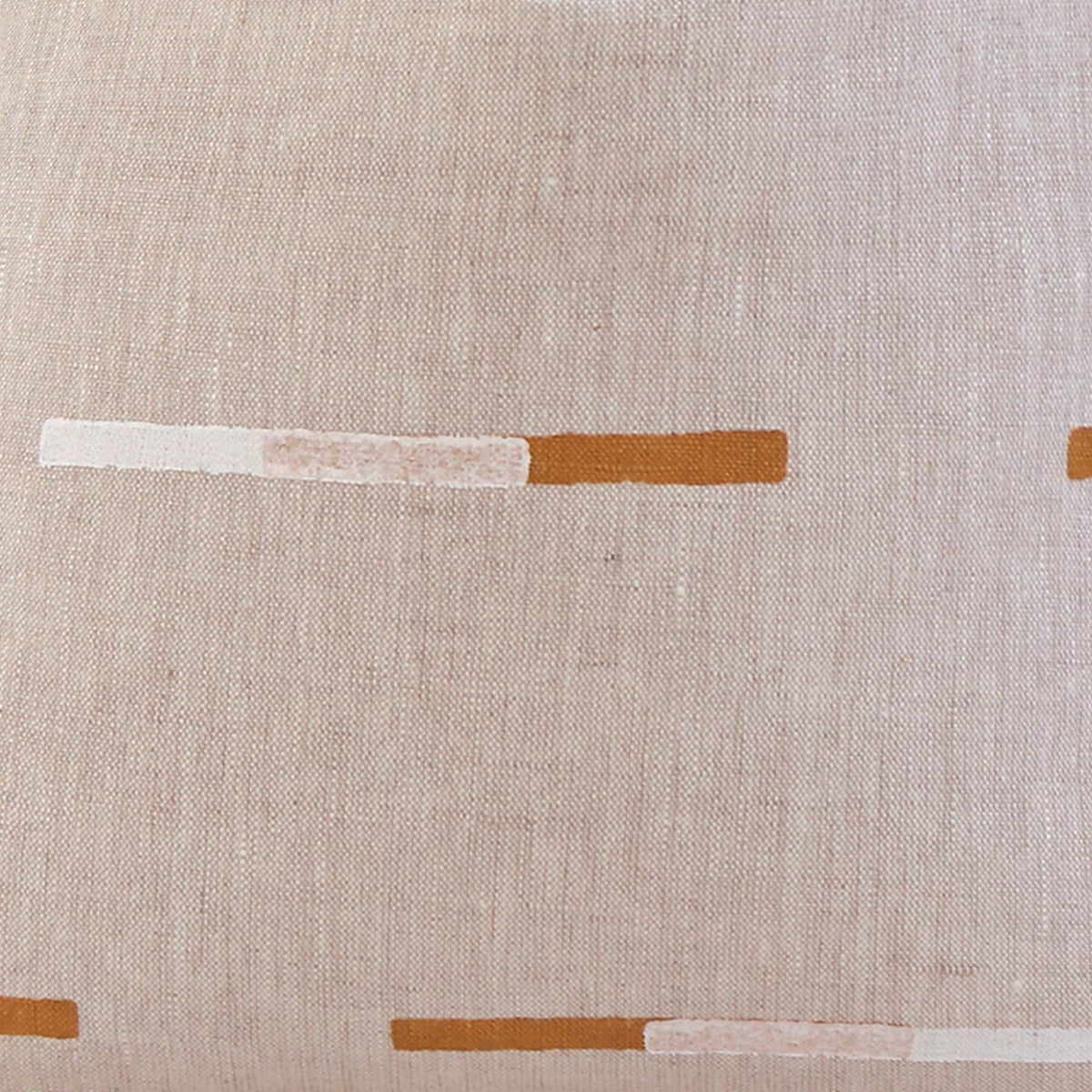 Overlapping Dashes Brown and White / 4x4 inch Fabric Swatch