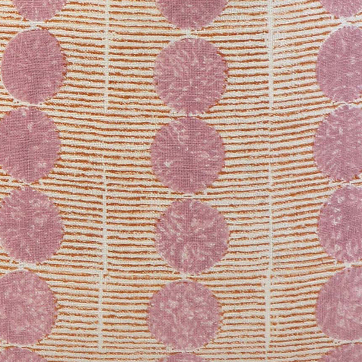 Sun Rise Rose + Copper / 4x4 inch Fabric Swatch