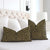 Schumacher Vanderbilt Velvet Tortoise Black Gold Cut Velvet Designer Luxury Decorative Throw Pillow Cover in Bedroom