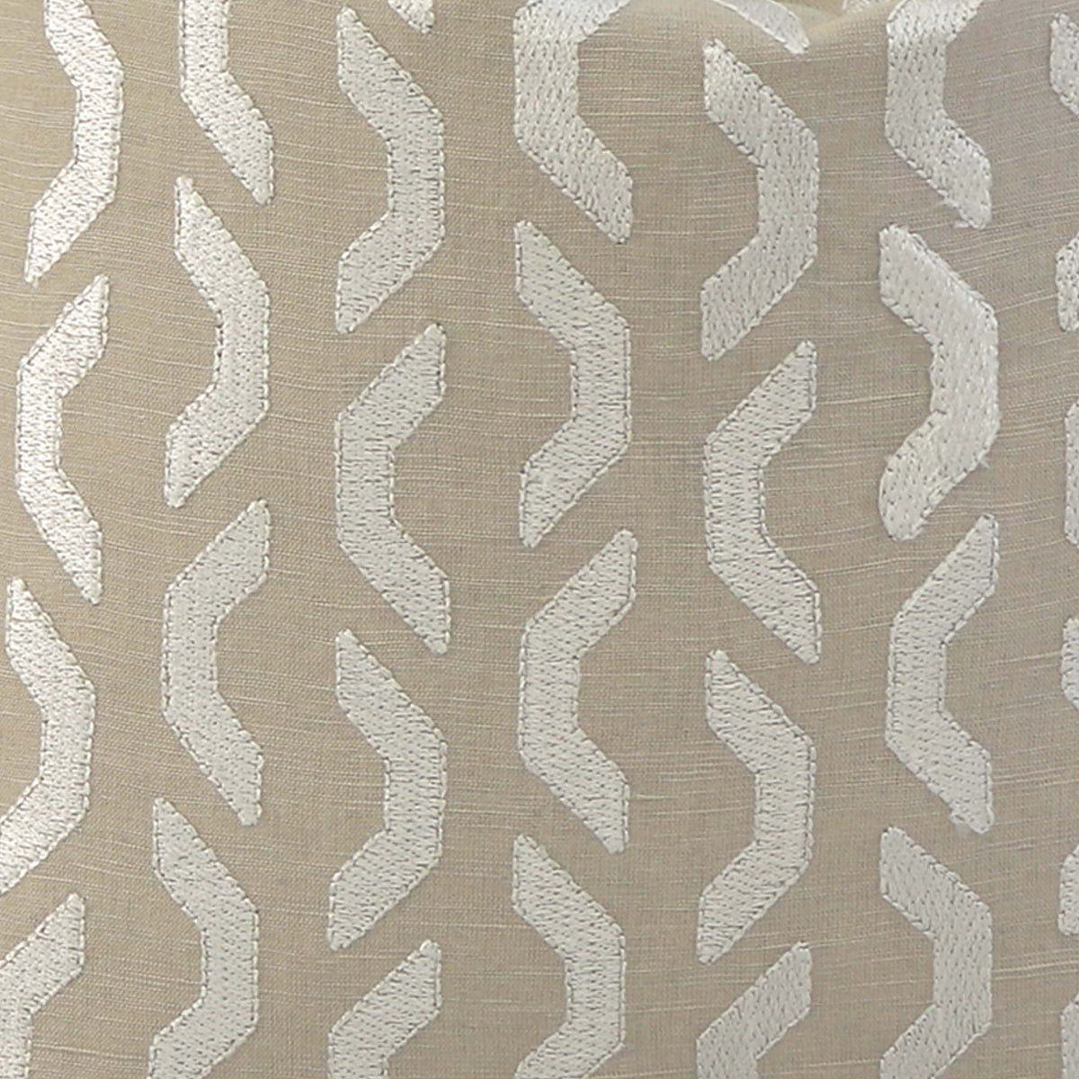 Coronado Embroidery Beige / 4x4 inch Fabric Swatch