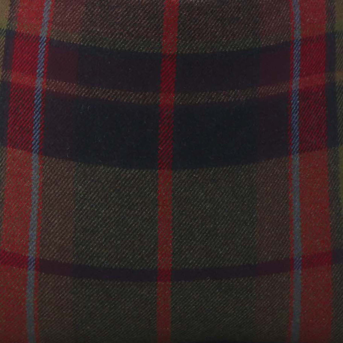 Scot's Plaid Olive + Cranberry / 4x4 inch Fabric Swatch